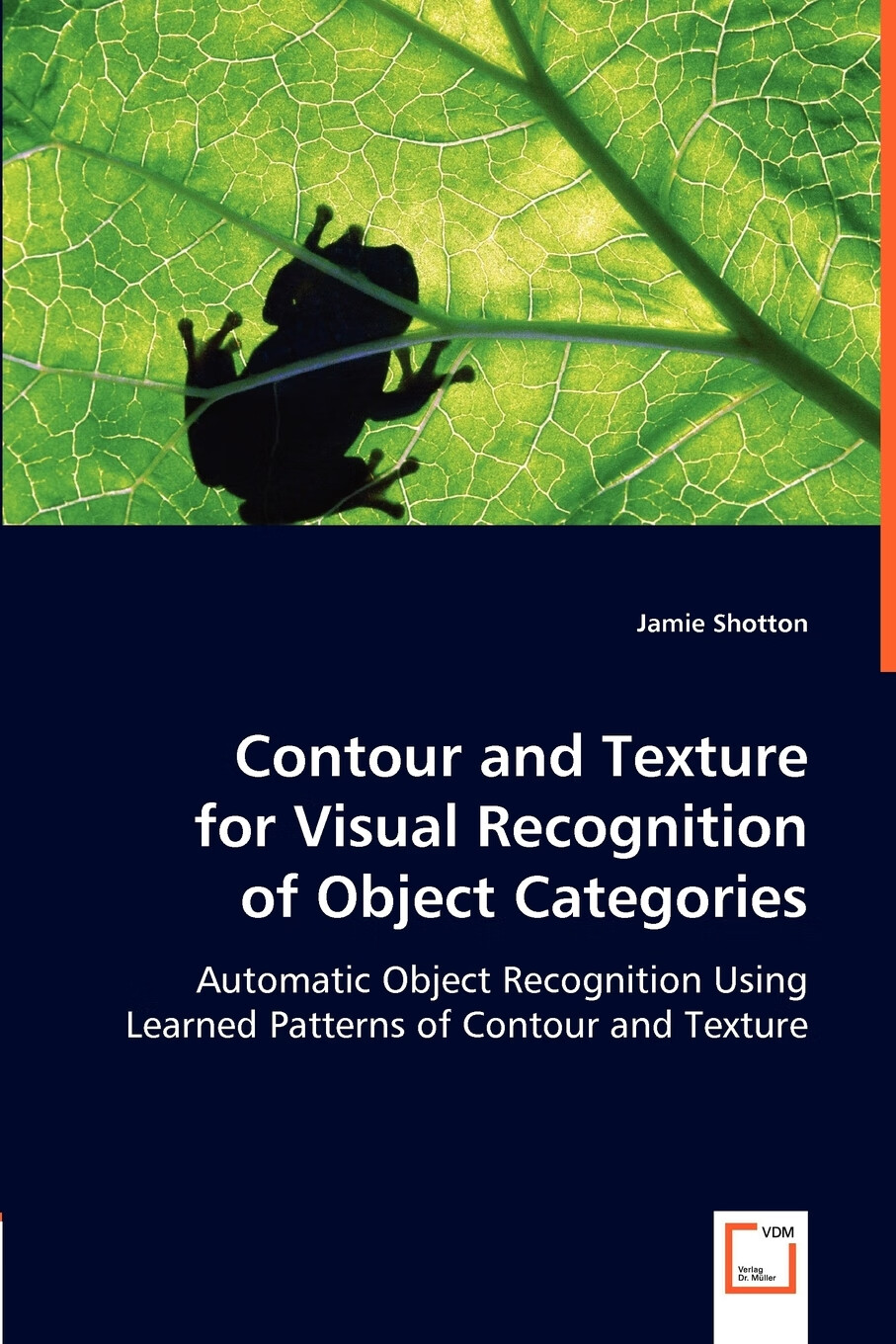 【预售 按需印刷】contour and texture for visual recognition of