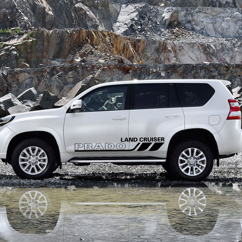 于suv普拉多车贴霸道prado改装车身贴纸拉花汽车腰线彩贴 贴纸颜色