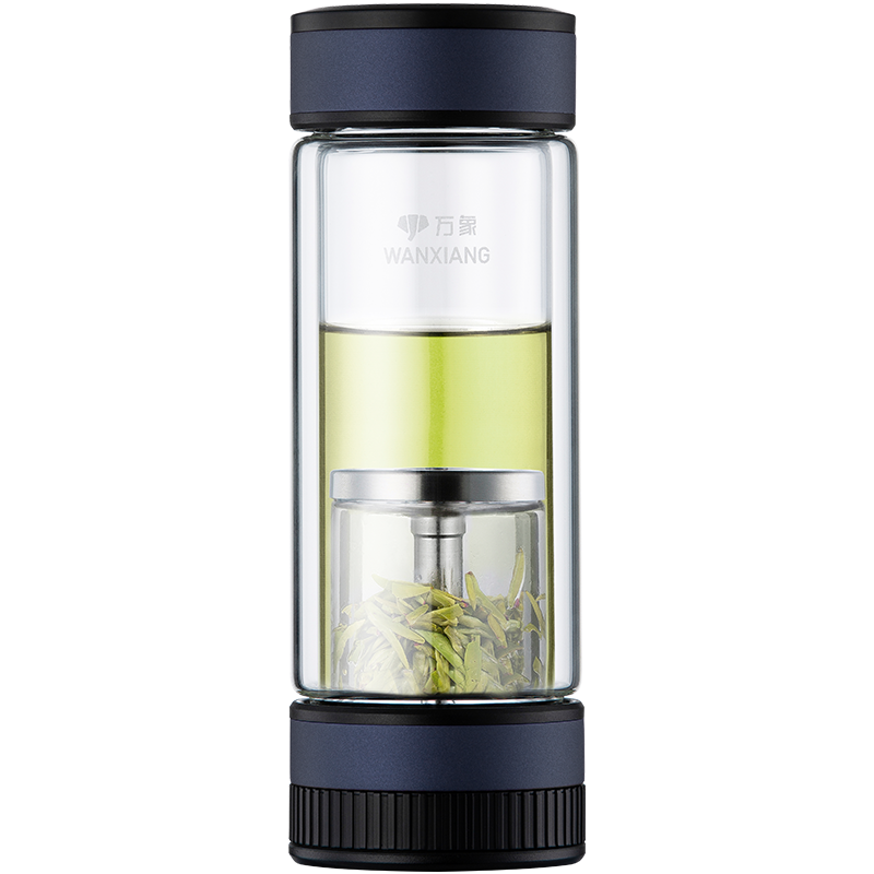 ����WANXIANG��˫���ˮ���벣����V258L����ɫ310ML����칫���װ��е����ˮ��