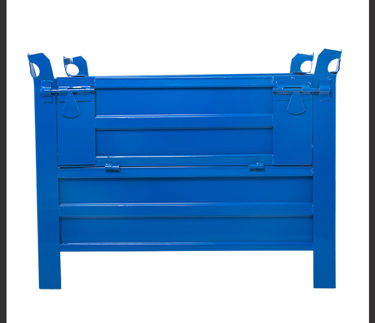 箱铁板箱物流箱铁皮箱仓储框重型周转箱车间周 外径800x600x640半开门