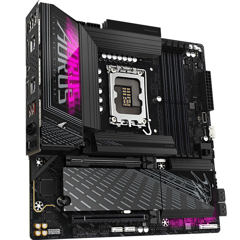 技嘉 B860 AORUS 单主板 魔鹰/小雕/冰雕/电竞雕支持 intel Ultra5 245KF/U7 265KF CPU B860M AORUS PRO WIFI7 电竞雕 单主板(不含cpu)
