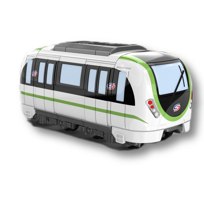 好沐音(haomuyin)苏州地铁列车模型合金列车火车头q版静态男孩玩具