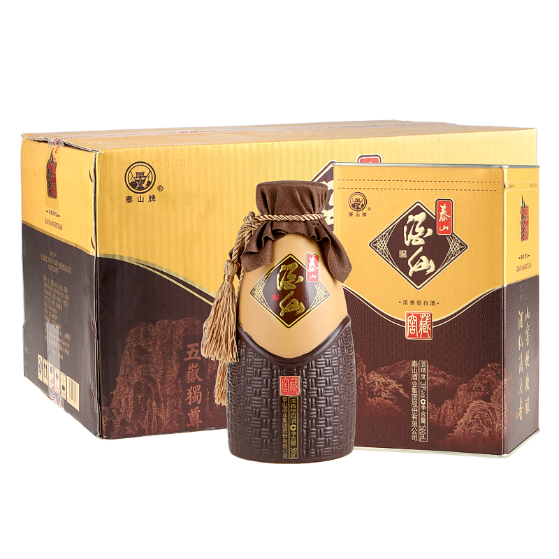 泰山酒仙窖藏 浓香型白酒 39度小窖佳酿 整箱 500ml*6瓶