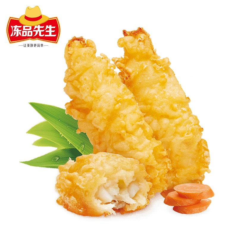 冻品先生安井天妇罗鱼400g 10枚/袋日料油炸鱼块生鲜海鲜小吃零食夜宵