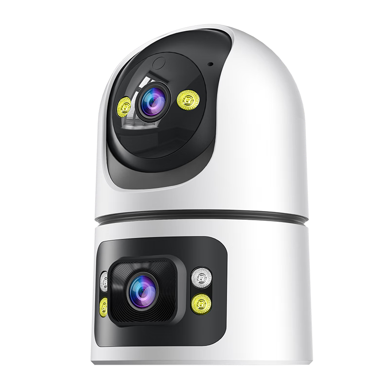 中沃双摄1000万家用智能高清监控摄像头360度无死角带夜视手机远程室内外监控器全景语音家庭云台