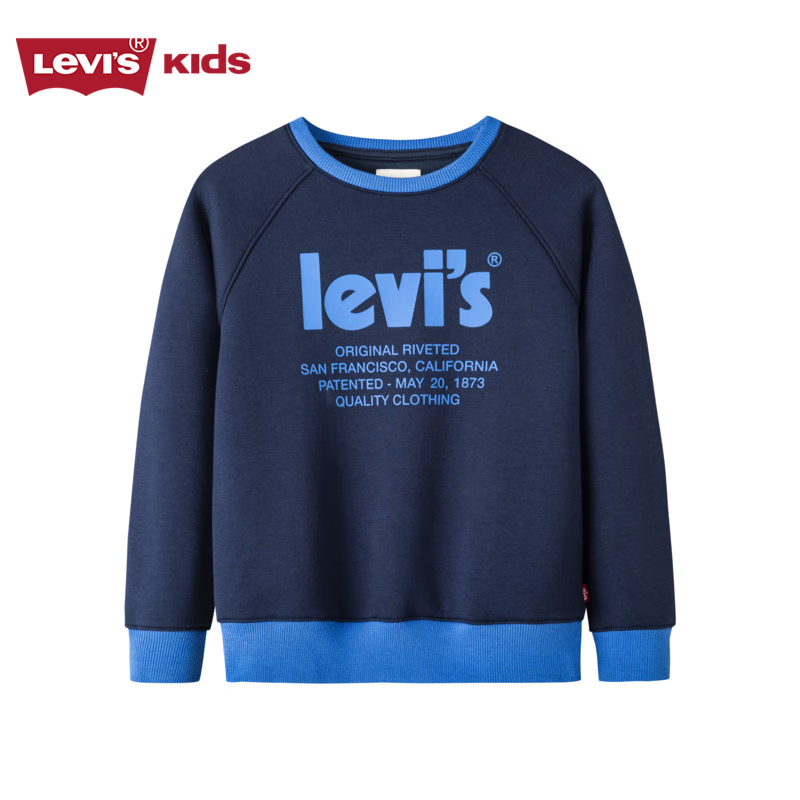 levis儿童童装卫衣lv2242126gs-001 深靛蓝 110/56