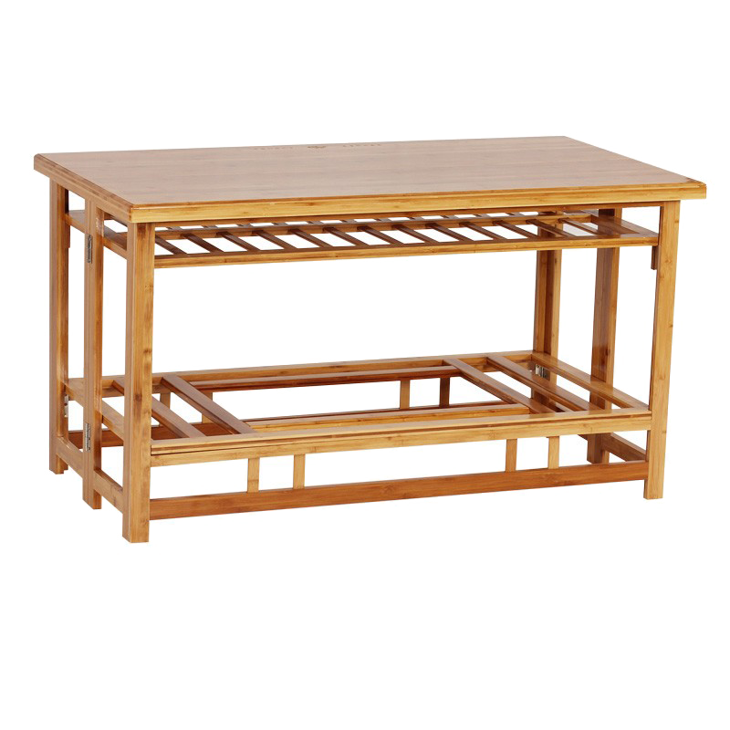 烤火桌子家用折叠餐桌长方形楠竹烤火架正方形实木多功能电取暖桌 全竹68*68烤火桌+烤衣层 加厚桌面