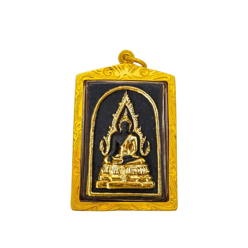 豪迎泰国佛牌 龙婆坤大师 黑木玛哈蜡成功佛 2536 红色