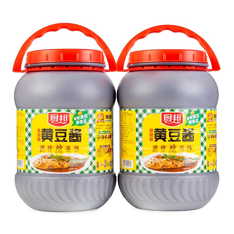 隽辰堂厨邦黄豆酱6kg大桶装酱香饼砂锅汤底火锅调味酱 6kg*2桶装