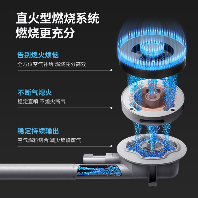 樱花（SAKURA）燃气灶天然气灶煤气灶双灶液化气灶具猛火炉灶台式嵌入式两用5.0KW大火力一级能效 【天然气】B9209大面板多种开孔尺寸