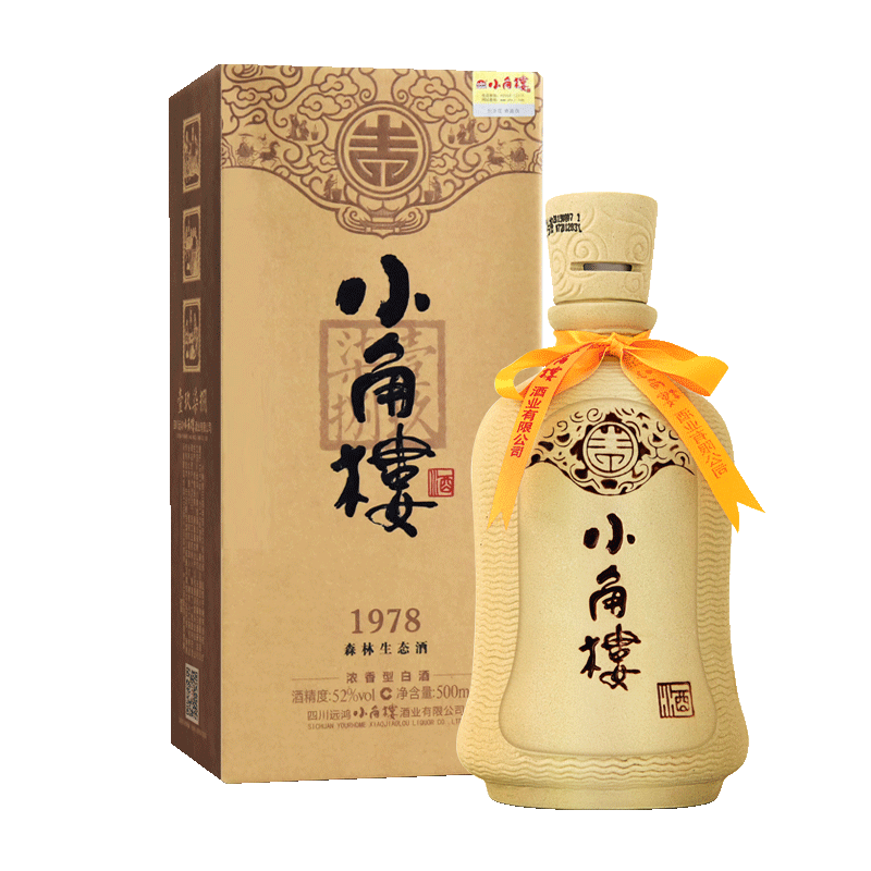 小角楼白酒1978浓香型52度纯粮瓦罐酒 500ml单瓶装