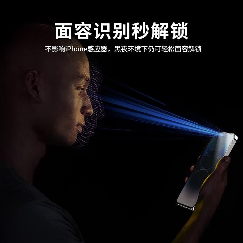 0度适用苹果14Pro钢化膜iPhone14ProMax手机膜iPhone14Pro防窥防摔磨砂抗指纹保护贴膜 iPhone14ProMax-6.7英寸(新)  防窥护眼版-AG防眩