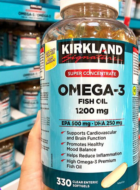 柯克兰加拿大进口鱼油软胶囊欧米茄3鱼油omega3鱼油 330粒