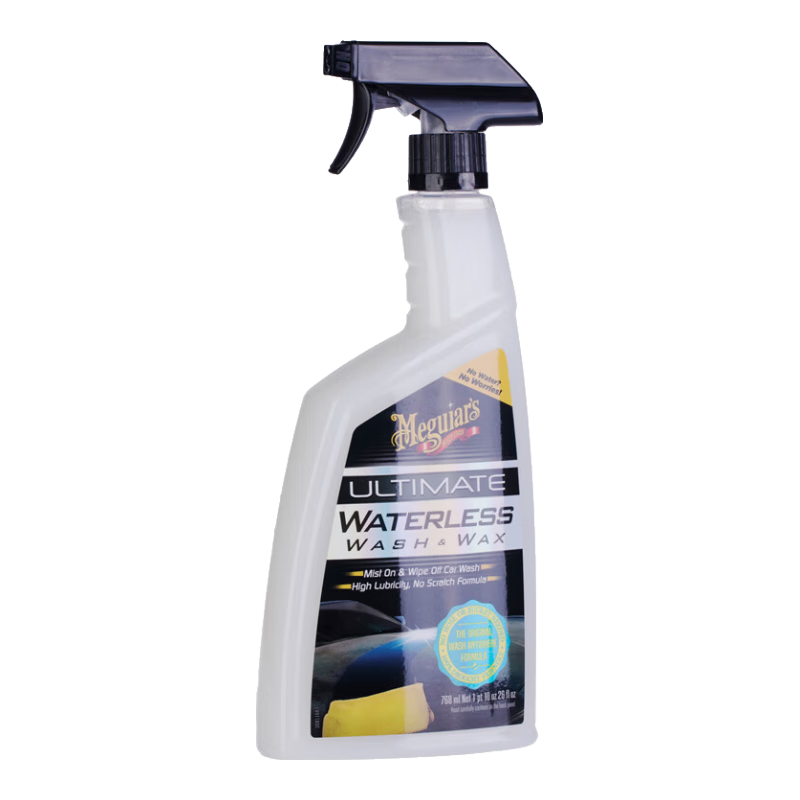 美光（Meguiar's）至尊蠟水免水洗車(chē)液769ML套裝3M去污車(chē)漆便捷車(chē)用清洗潔劑