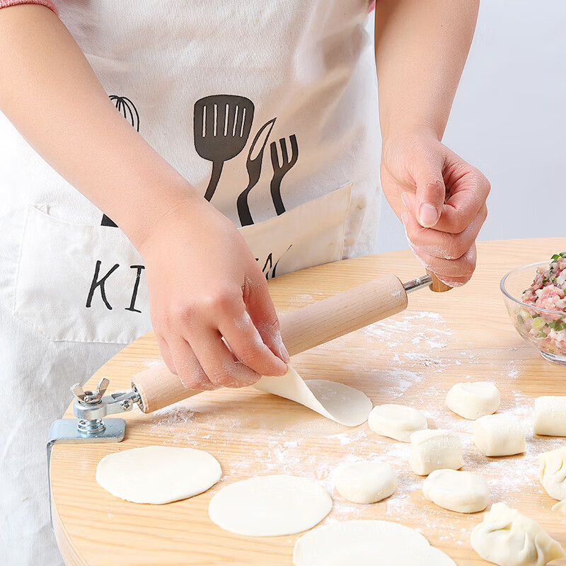 科商荣擀饺子皮神器擀面杖工具家用压面棍棒滚轴面棍商用半自动擀皮
