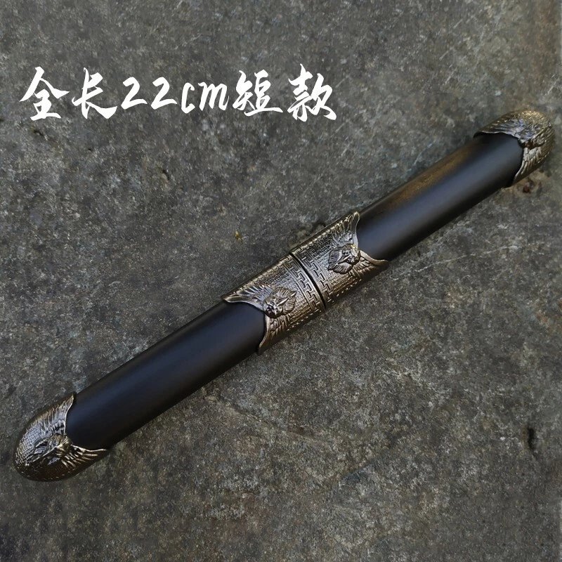 高品质鸳鸯剑双剑一体不锈钢短剑小剑摆件短刀cos道具玩具未开刃 短款