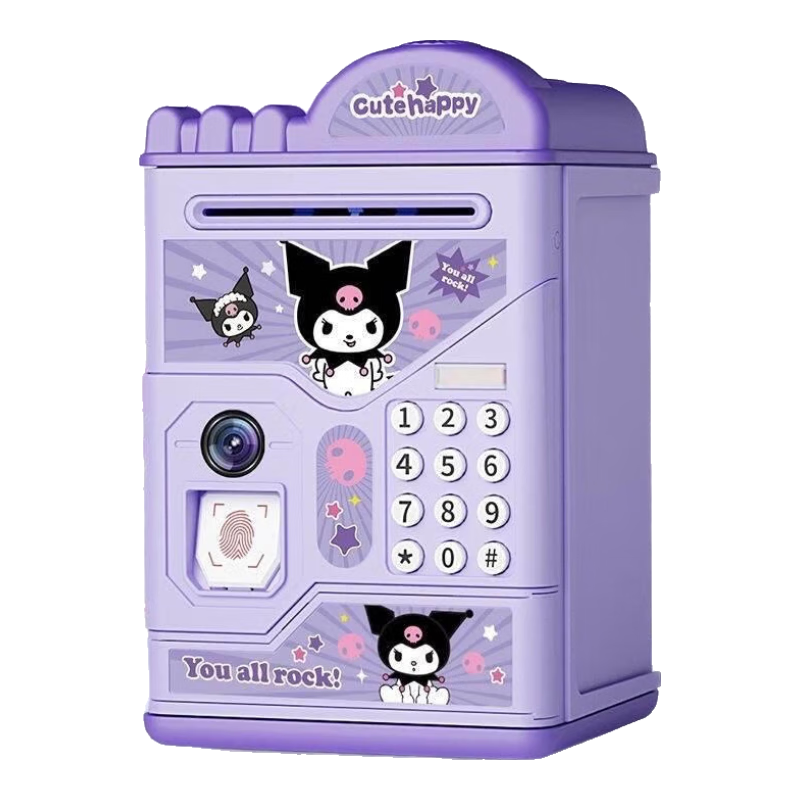 COOKSS存钱罐儿童玩具男女孩只进不出密码指纹储钱罐生日礼物