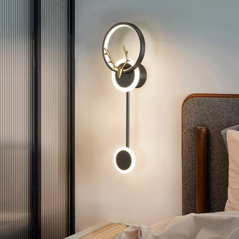 网红壁灯卧室床头灯现代简约客厅走廊背景墙壁灯壁挂式墙上壁灯 7009