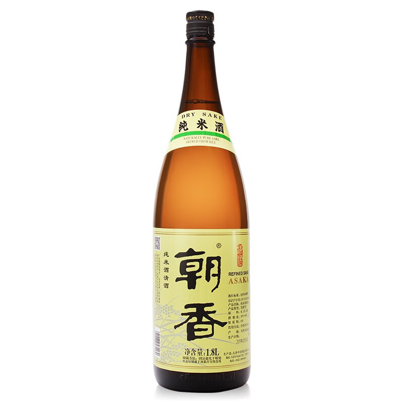 朝香纯米酒1.8L洋酒发酵酒纯米酒日本酒国产日式清酒