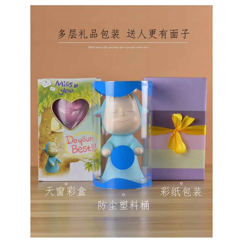 京品蜗居奈良美智梦游娃娃日本玩具公仔动态版女生创意生日礼 26 蓝色