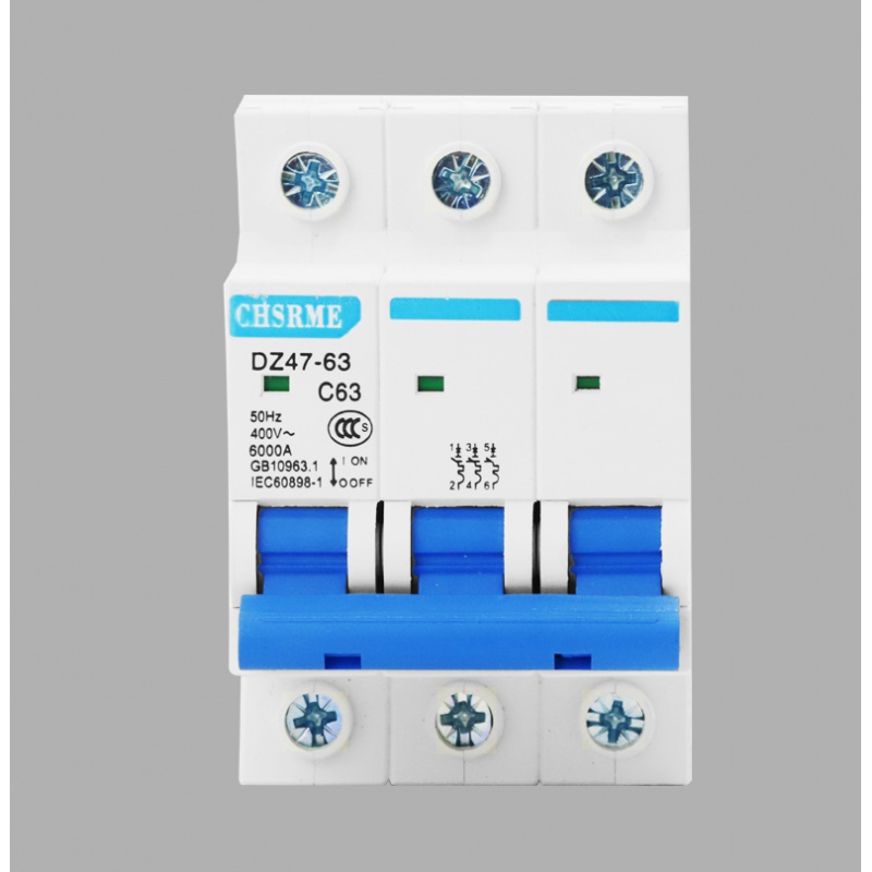 断路器空气开关 三相电 dz47  63a空开 小型断路器380v 3p 10a