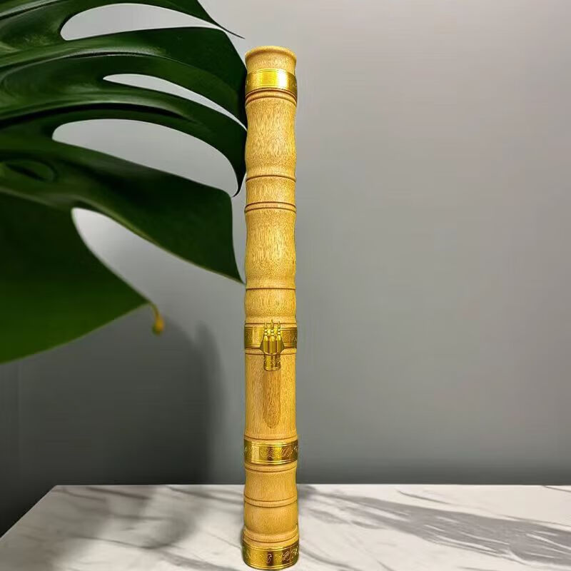 cmup云南水烟筒金丝楠香樟木水烟筒实木大号烟锅烟杆烟同 香樟木中号