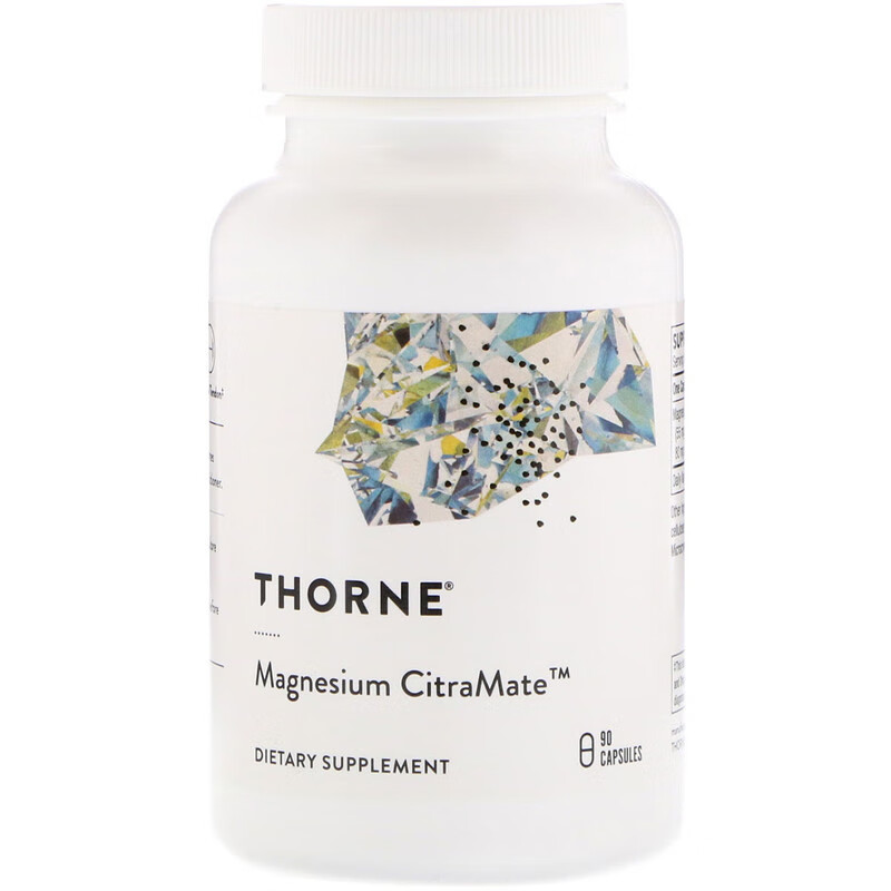 现美国thorne research magnesium citramate 柠檬酸鳌合镁片 90粒