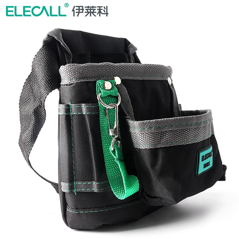 伊莱科(elecall) 多功能牛津工具包电工维修防水工具腰包ele-b07 牛津
