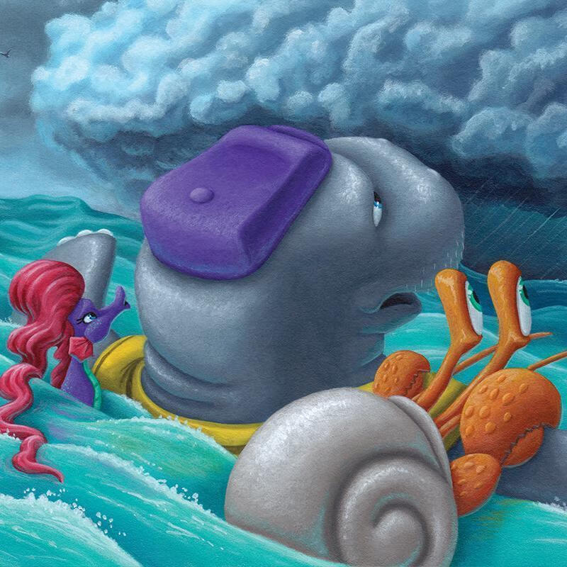 精装绘本小海牛 小海牛酷比历险记:探险暴风雨