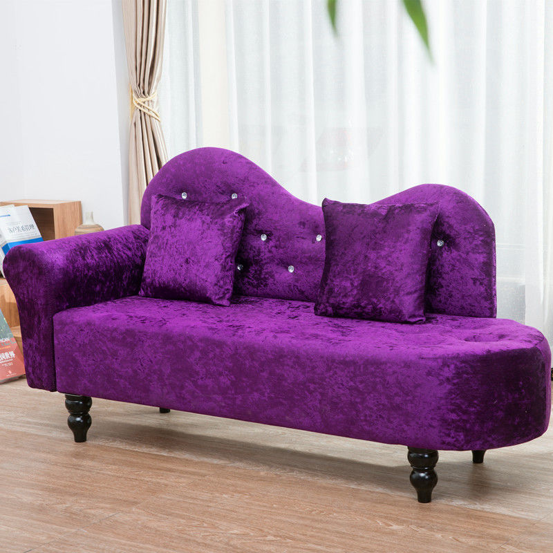 椅沙发小户型出租房客厅服装店懒人椅卧室小沙发单人现代欧式 紫色 1