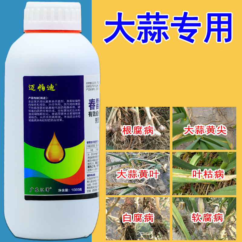 大蒜专用农药根腐病紫斑病叶枯病软腐病疫病锈病防病药大蒜杀菌剂