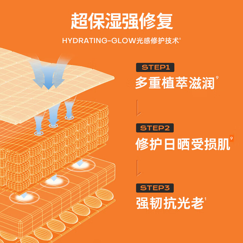 OHBT防晒霜喷雾青少年军训高倍防晒防水防汗持久防紫外线SPF50+PA+++ 轻透防晒乳50g