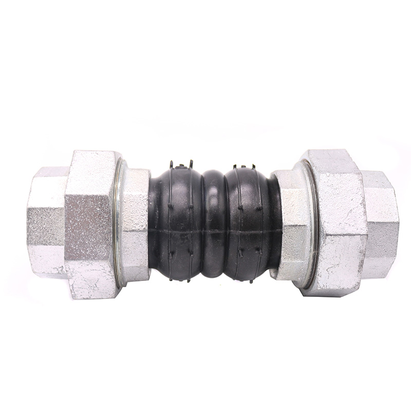 第鑫丝扣软连接 可曲挠橡胶丝扣软接头 风机软管游刃活接橡胶软连接 4