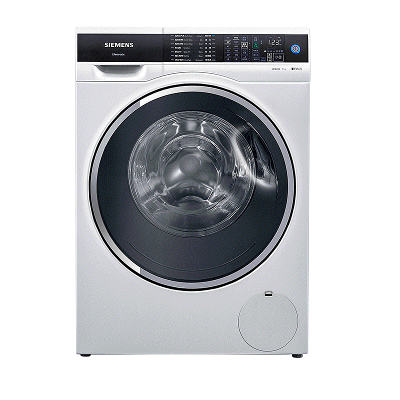 西门子(SIEMENS)9公斤全自动变频滚筒洗衣机 超氧空气洗 除除螨 高端衣物护理 XQG90-WG44C3B00W