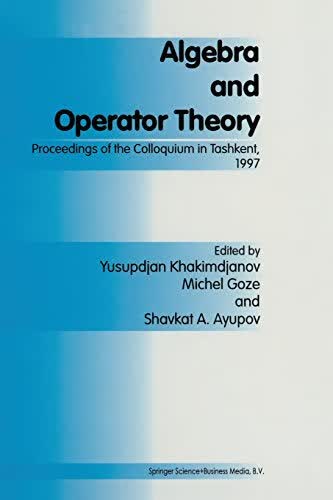 预订 Algebra and Operator Theory