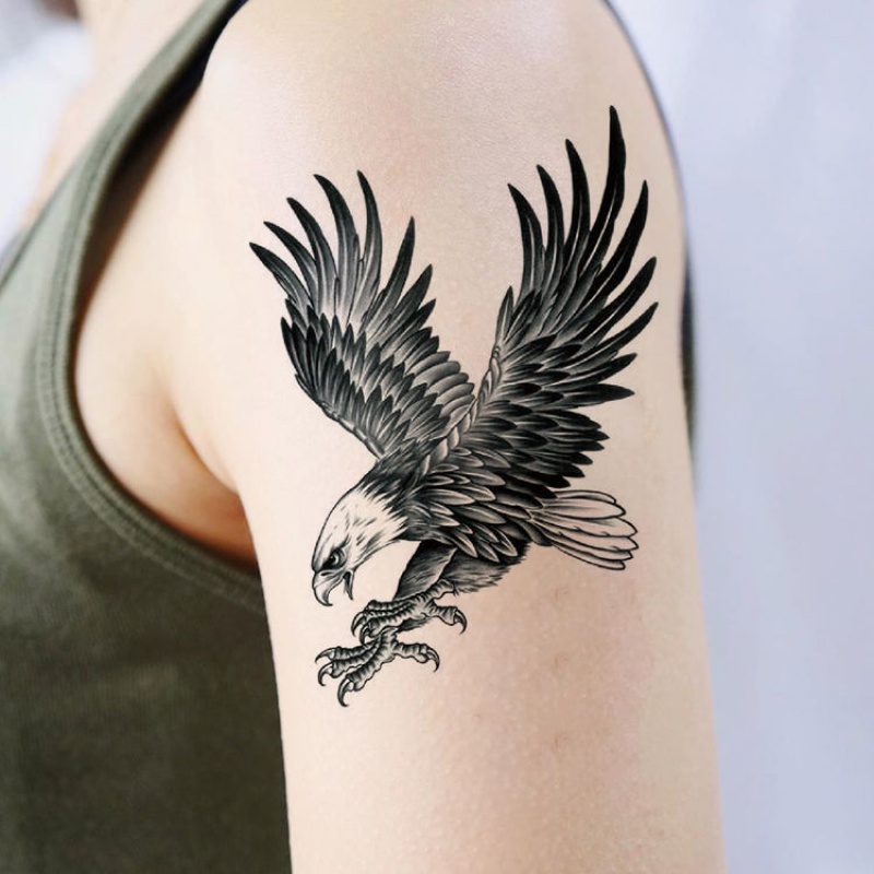 纹身鹰的含义 讲究图片