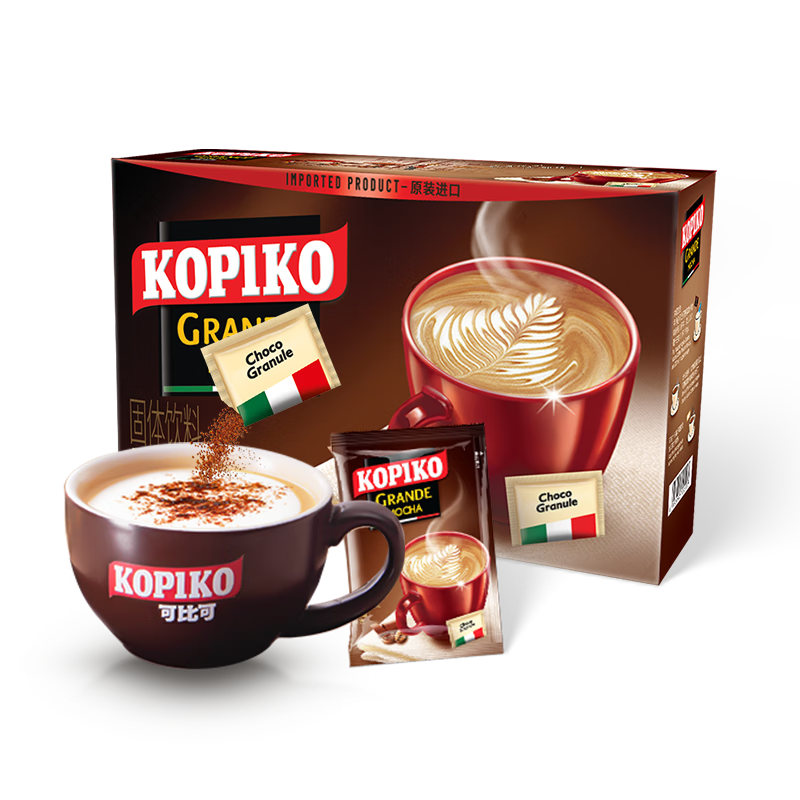 可比可（KOPIKO）速溶咖啡豪享摩卡咖啡24包726g 三合一咖啡粉沖調飲品 印尼進(jìn)口