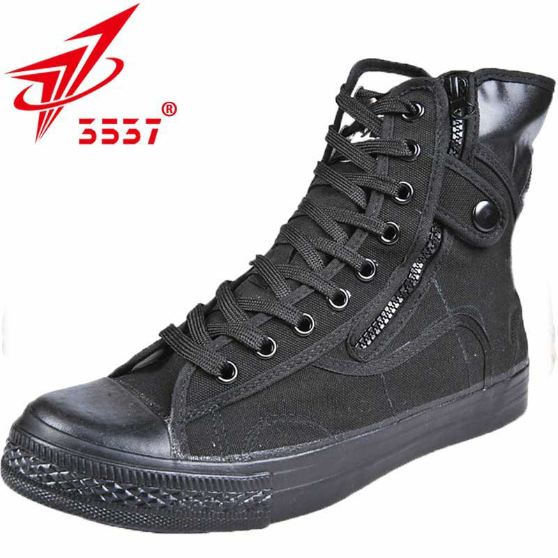 3537解放鞋 正品 户外登山徒步黑色高帮帆布正3537特训布鞋99彩作练解