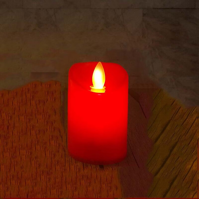 鸣欧电子灯蜡烛可循环LED灯电子蜡烛灯摇摆火苗酒吧会所餐厅婚庆酒店 5X7厘米红色外壳单支高性价比高么？
