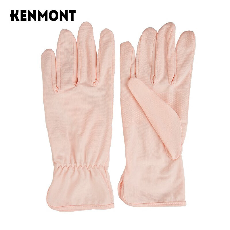 卡蒙（Kenmont）km-3199 夏季薄款防晒女夏天骑电瓶车手套女士透气短款开车手套   裸粉色