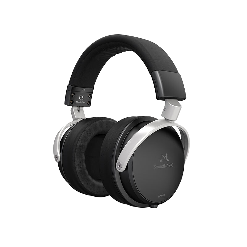 SoundMAGIC 声美 HP1000 耳罩式头戴式动圈有线耳机 黑色 3.5mm