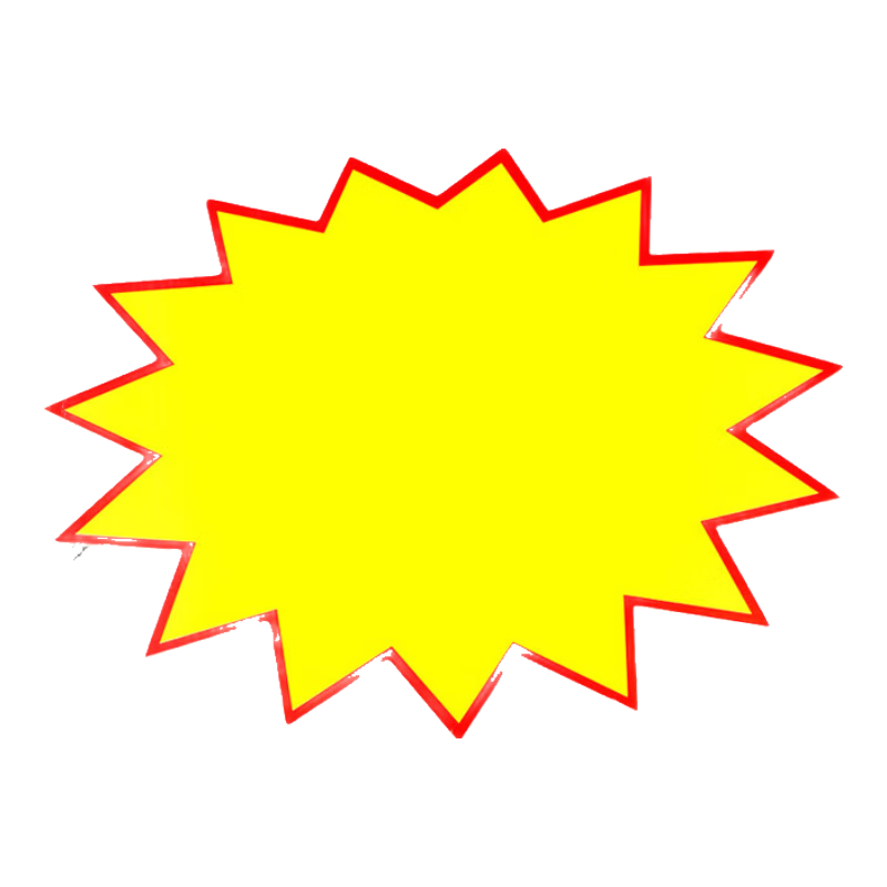 欧利文爆炸贴广告纸 POP线下实物商品零售标价签加厚小卖铺批发促销贴 21*15cm空白50张+1支记号笔