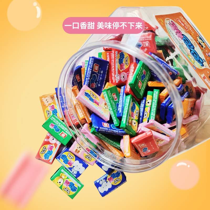 雅客泡泡糖160片多口味混合80后懷舊兒童零食老式長條口香糖 雅客泡泡糖 768克*1桶約160個