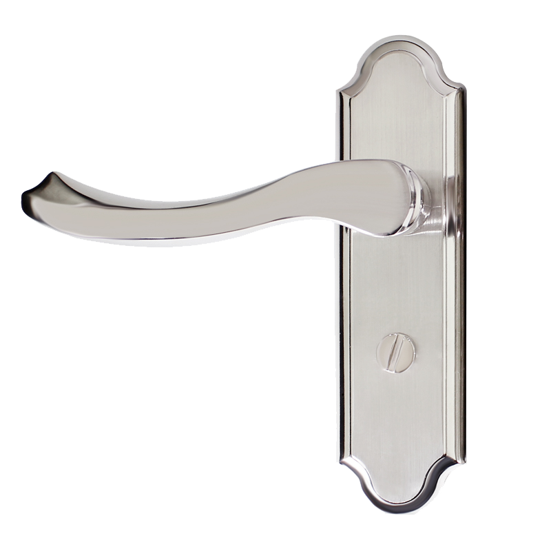 奥本卫生间门锁浴室锁 无钥匙室内门锁洗手间厕所门锁0303(11cm孔距)