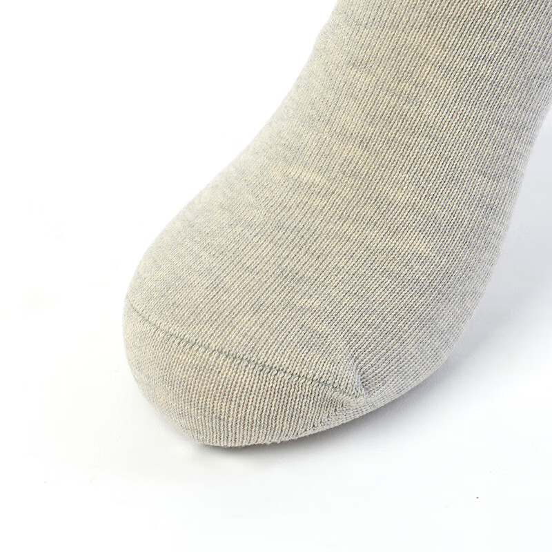 可代尔春夏壳聚糖超大码商务袜不勒脚加肥加大男女薄款袜 浅灰色 2双 XL /44-47