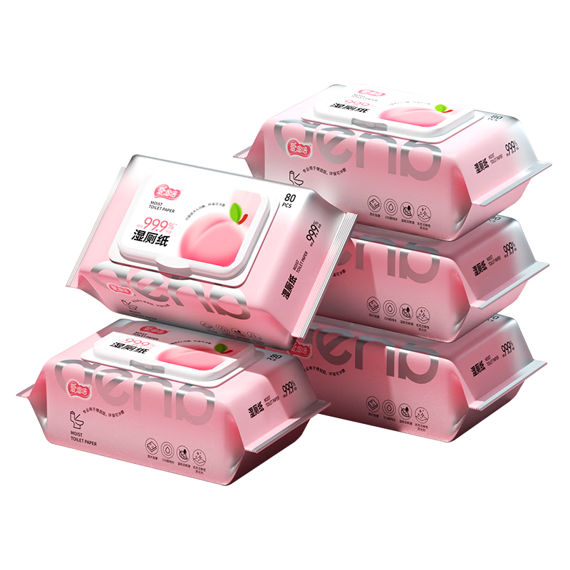 ������ʪ��ֽ80Ƭ*6��Ů���и�ר�ô�ˮ��ʿ�ɲ�ƨƨ˽��ʪ����ͥʵ��װ