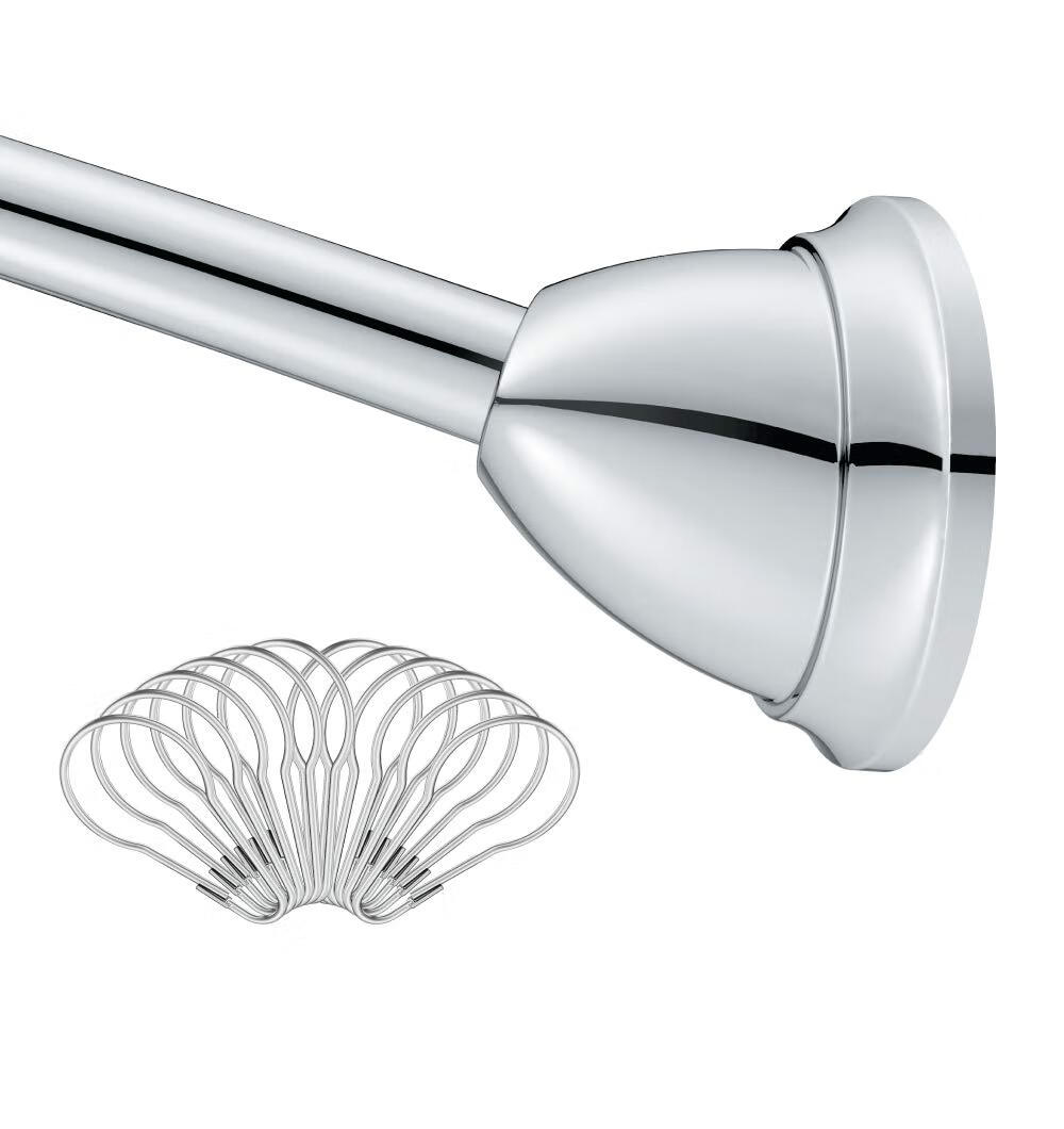 摩恩（MOEN） 152cm弧形浴簾桿 金屬材質(zhì) 可調(diào)節(jié)安裝