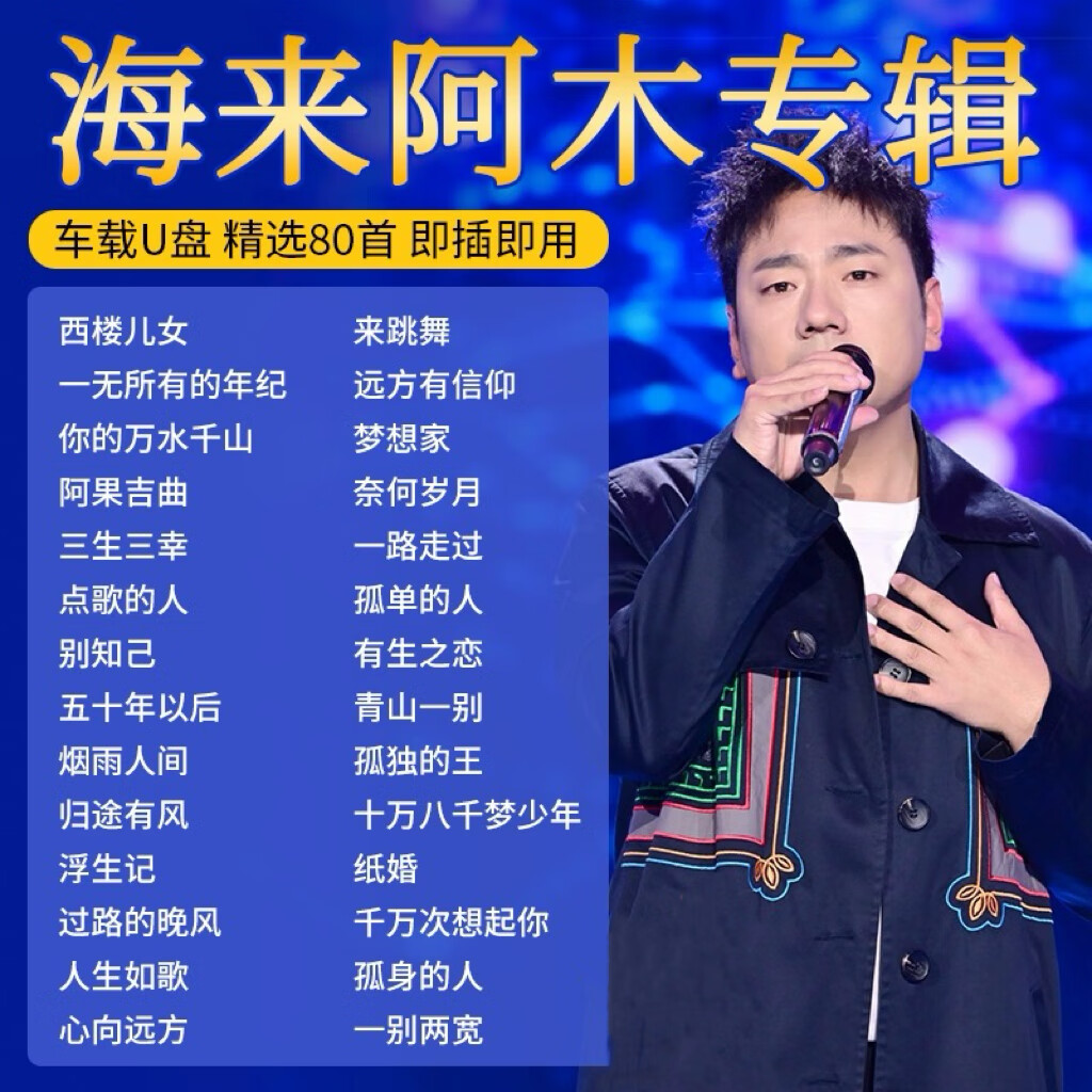 山头林村海来阿木专辑歌曲车载U盘抖音流行新歌西楼儿女无损高音质优盘MP3 优盘MP3
