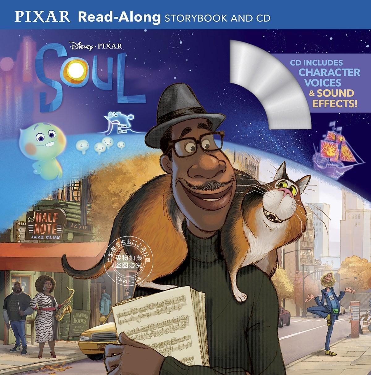 现货 心灵奇旅电影故事绘本 附cd音频 英文原版 soul read-along stor