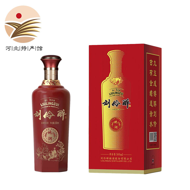 刘伶醉 地润 浓香型白酒 500ml 单瓶装 38度